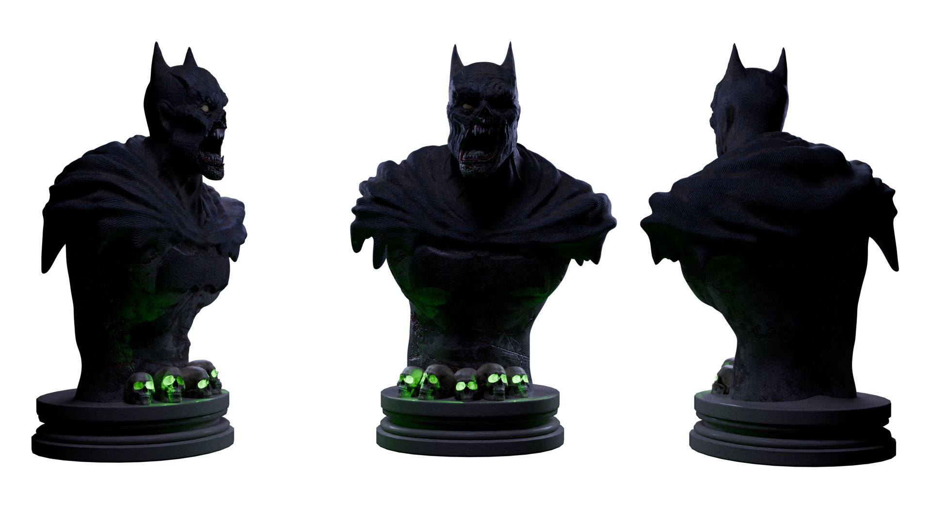 Batman Zombie The Fallen Dark Knight 3D print model_1