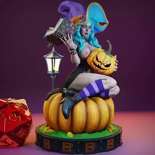 Mabel the Witch - tabletop boardgame miniature 3D print model