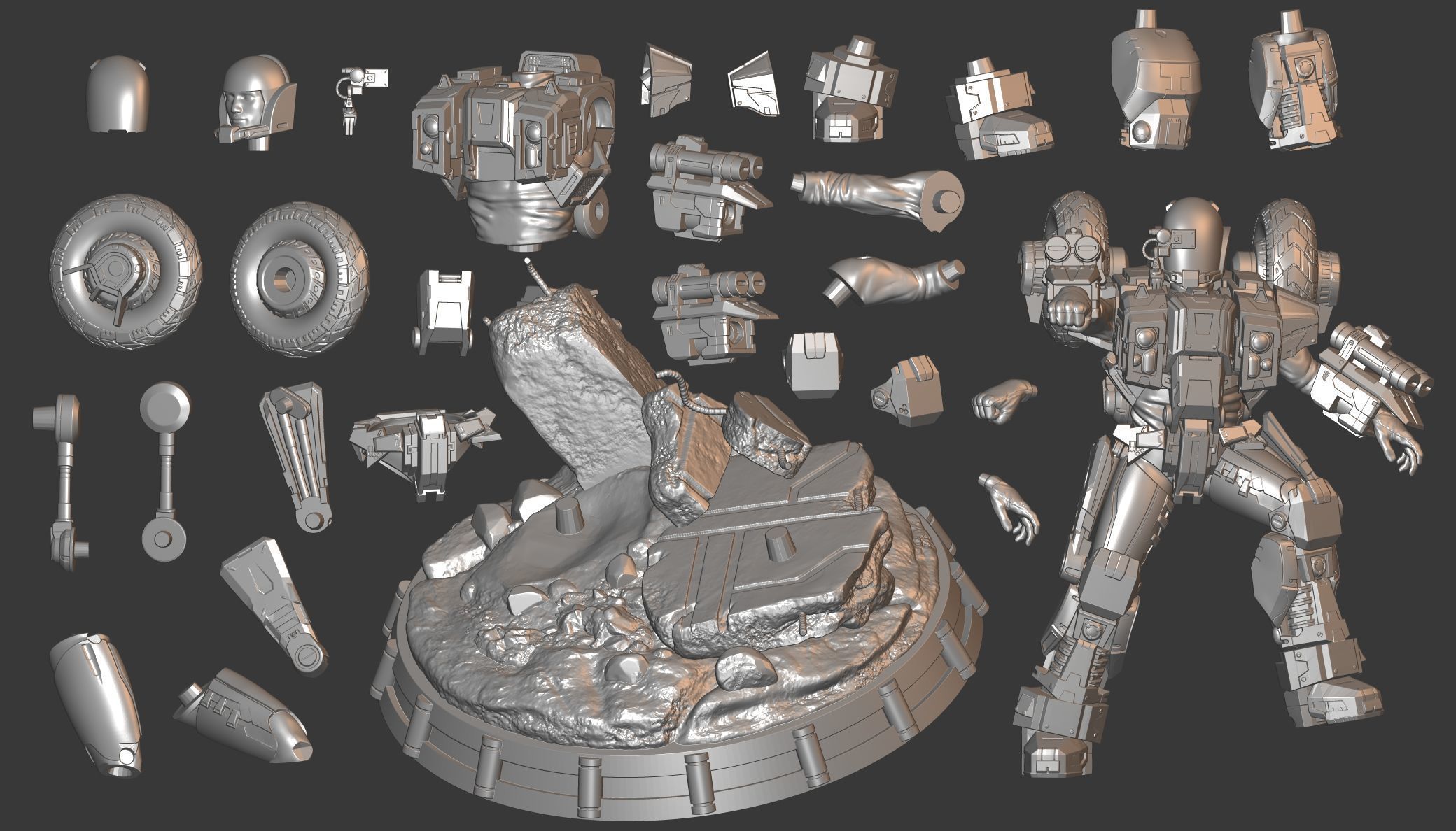 Robotech Cyclone 3D print model_4