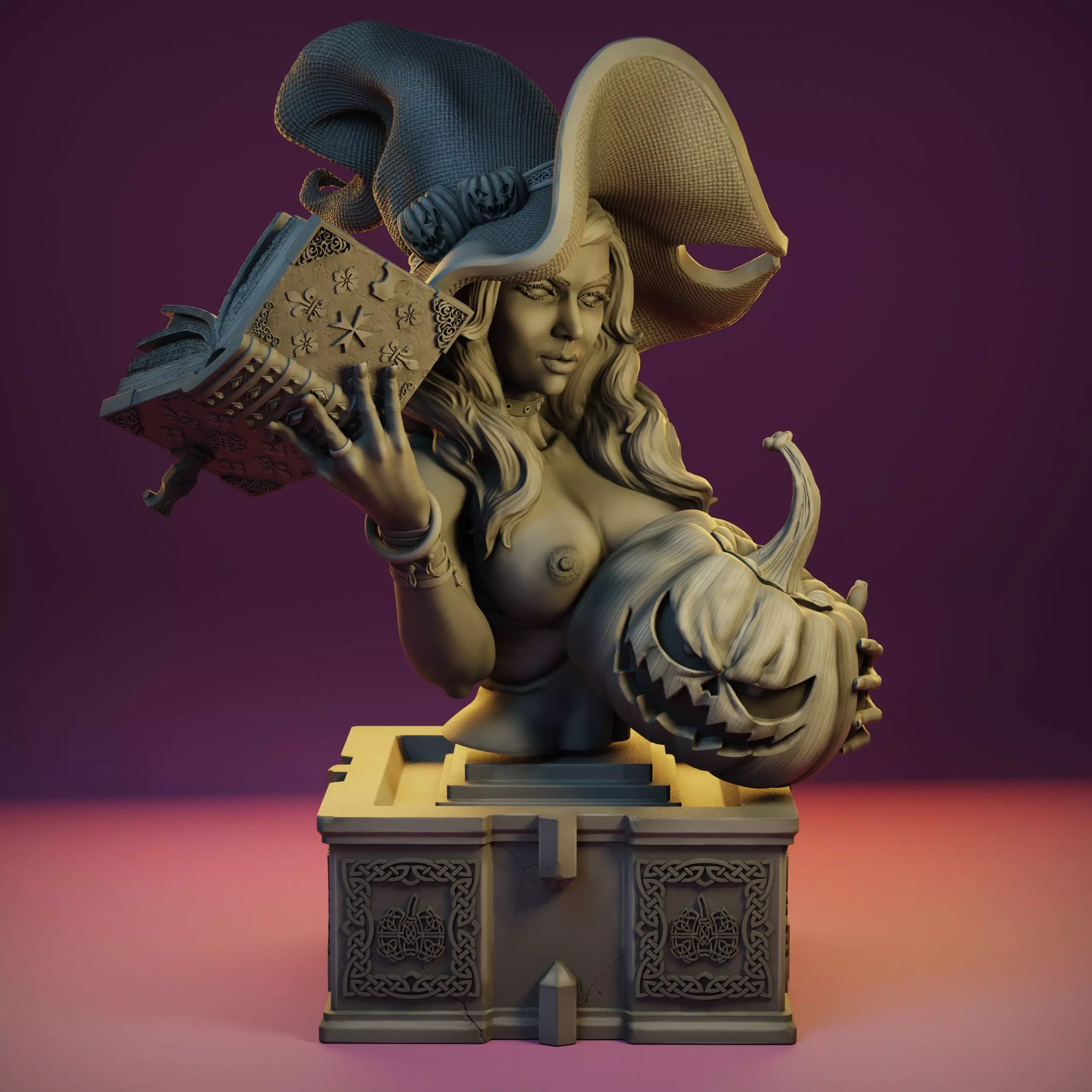 BUST Mabel the Witch NSFW - Boardgame 3D print model