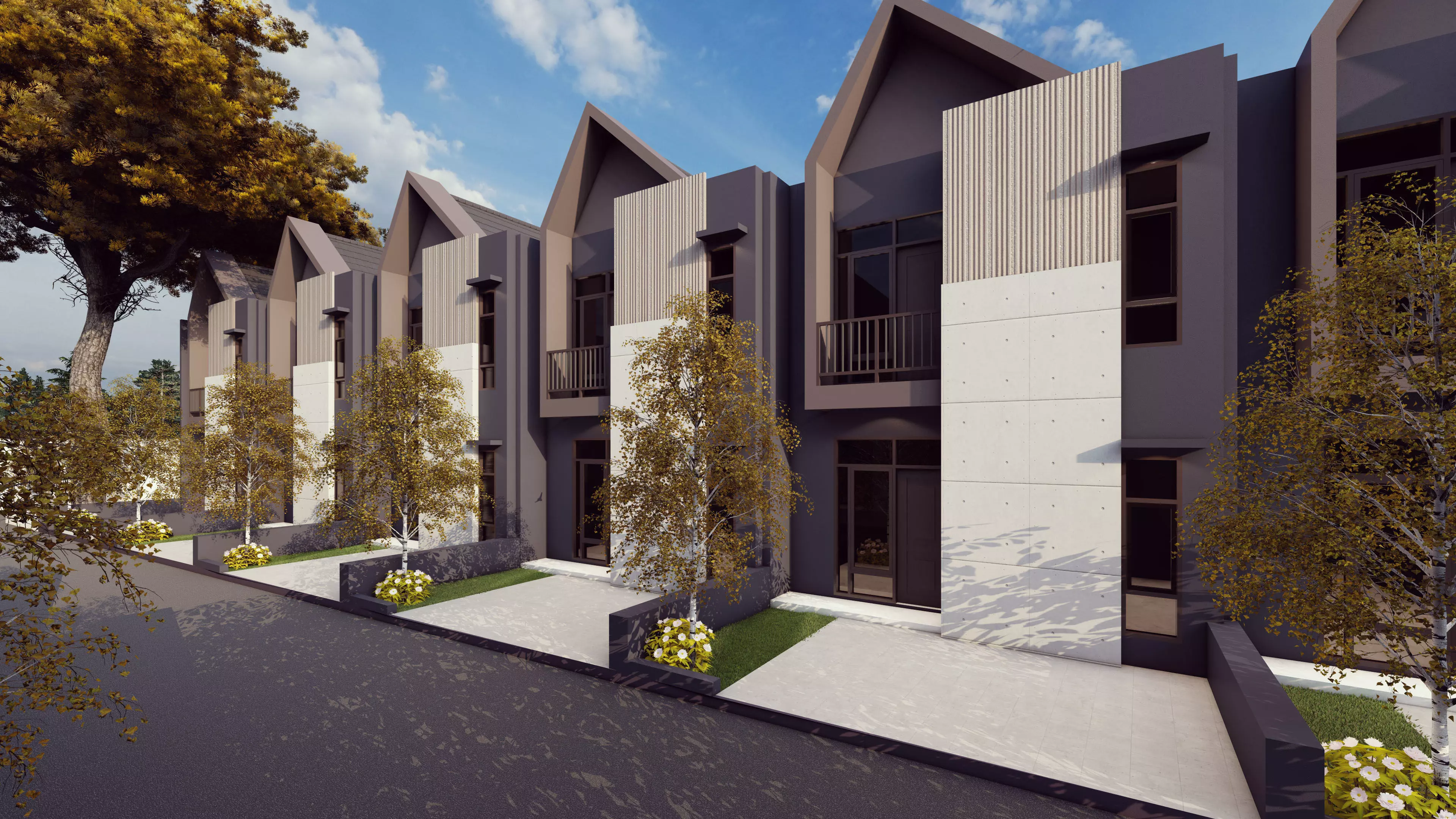 Porject mini Housing Low-poly 3D model