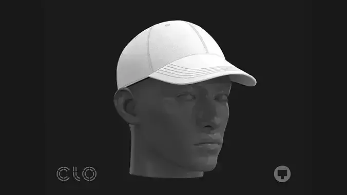 BASIC BASEBALL CAP mv2 highpoly