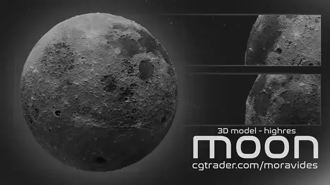 The Moon - HighResolution Model