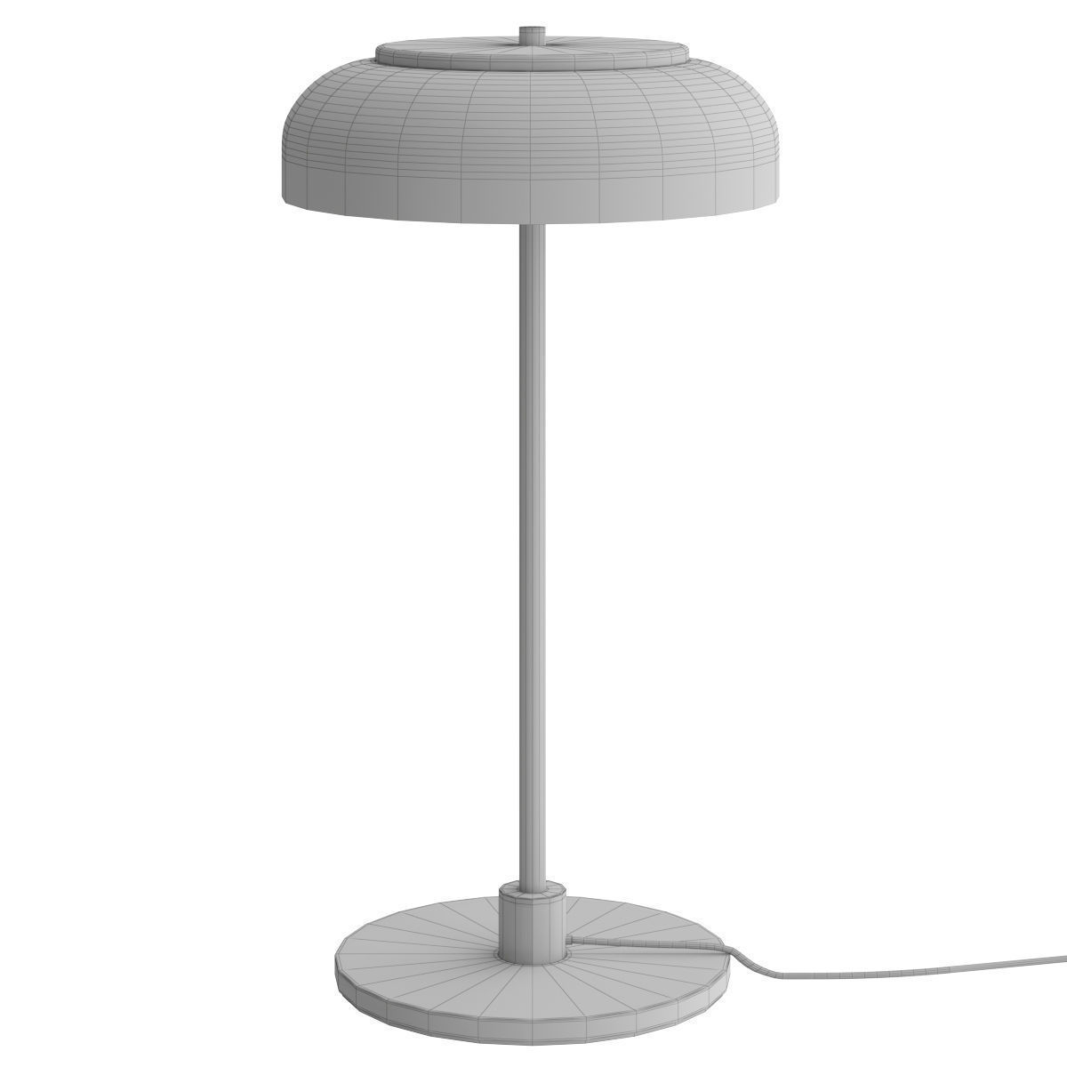 Black table lamp 3D model_1