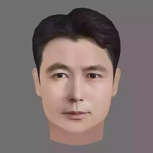 Jung Woo Sung Head - Low poly head for game