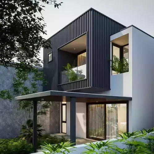 modern House 3d Model 