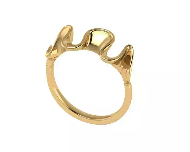 Diamond ring design 3d render