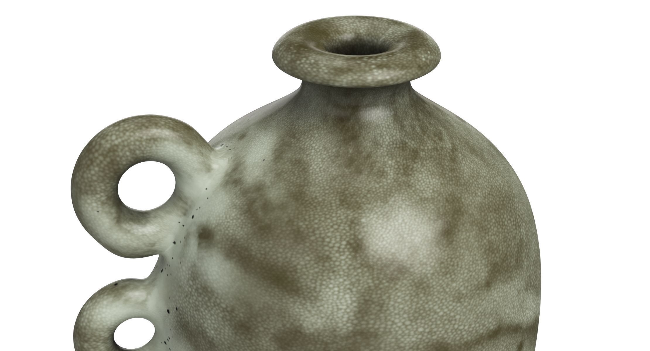 Handmade Ceramic Bottle and Bowl 3D model_9