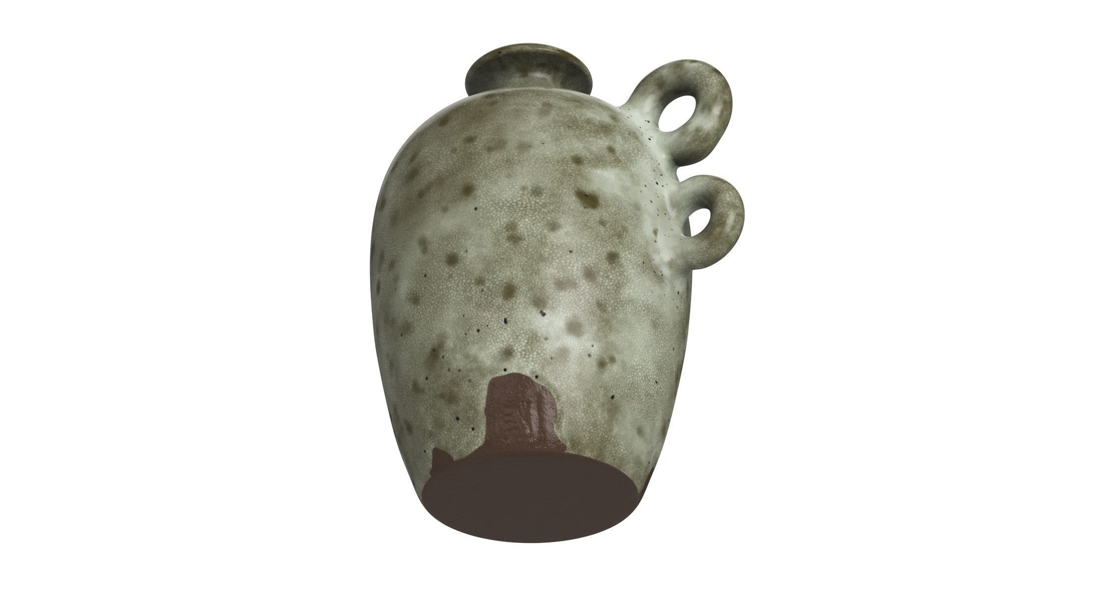Handmade Ceramic Bottle and Bowl 3D model_5