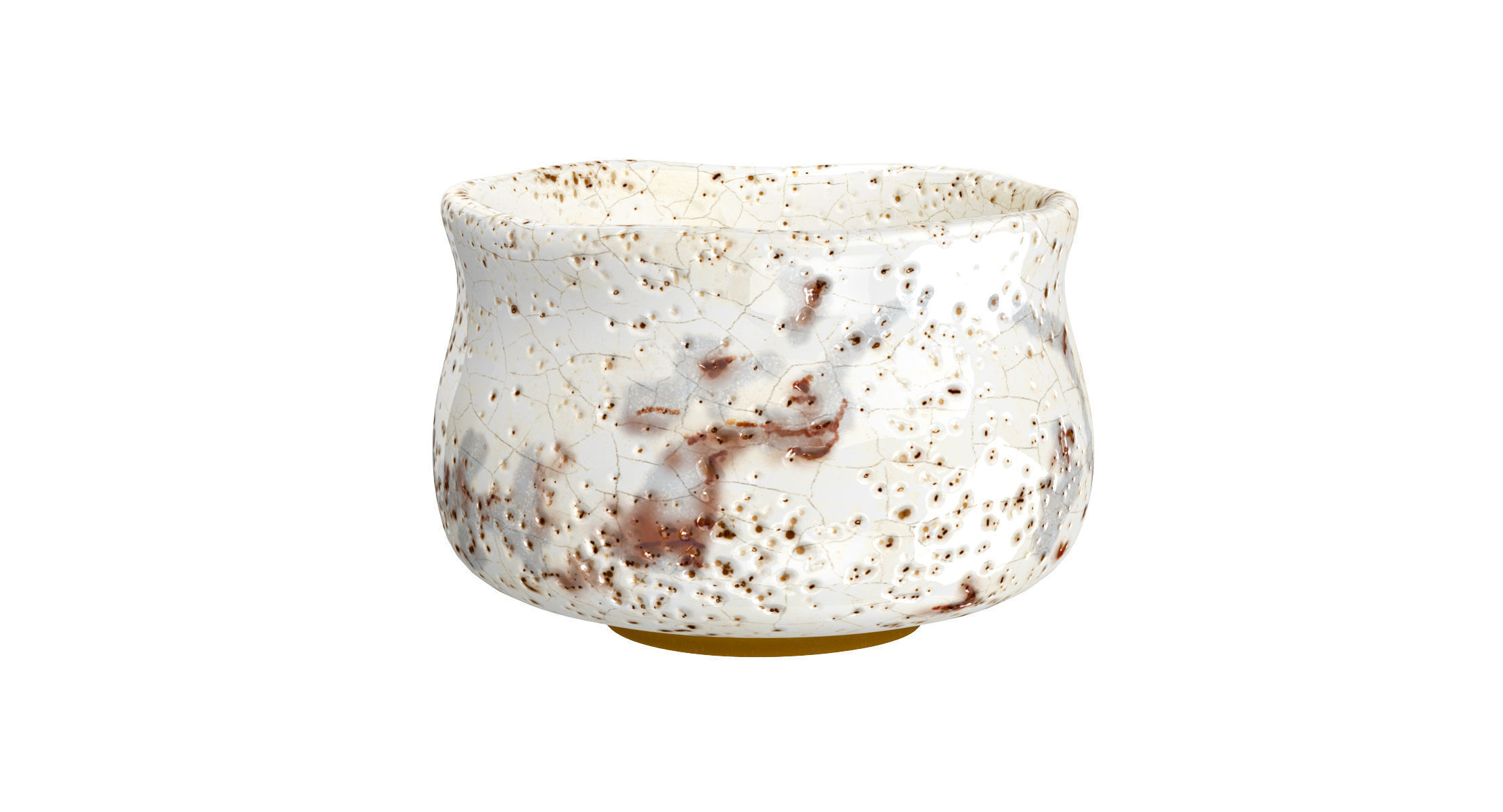 Handmade Ceramic Bottle and Bowl 3D model_2