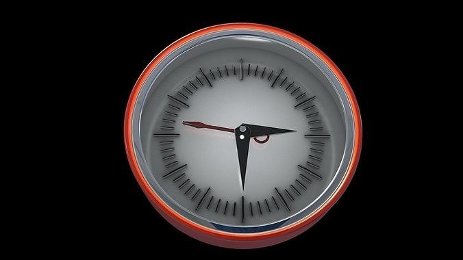 Retro Diner Clock Free 3D model