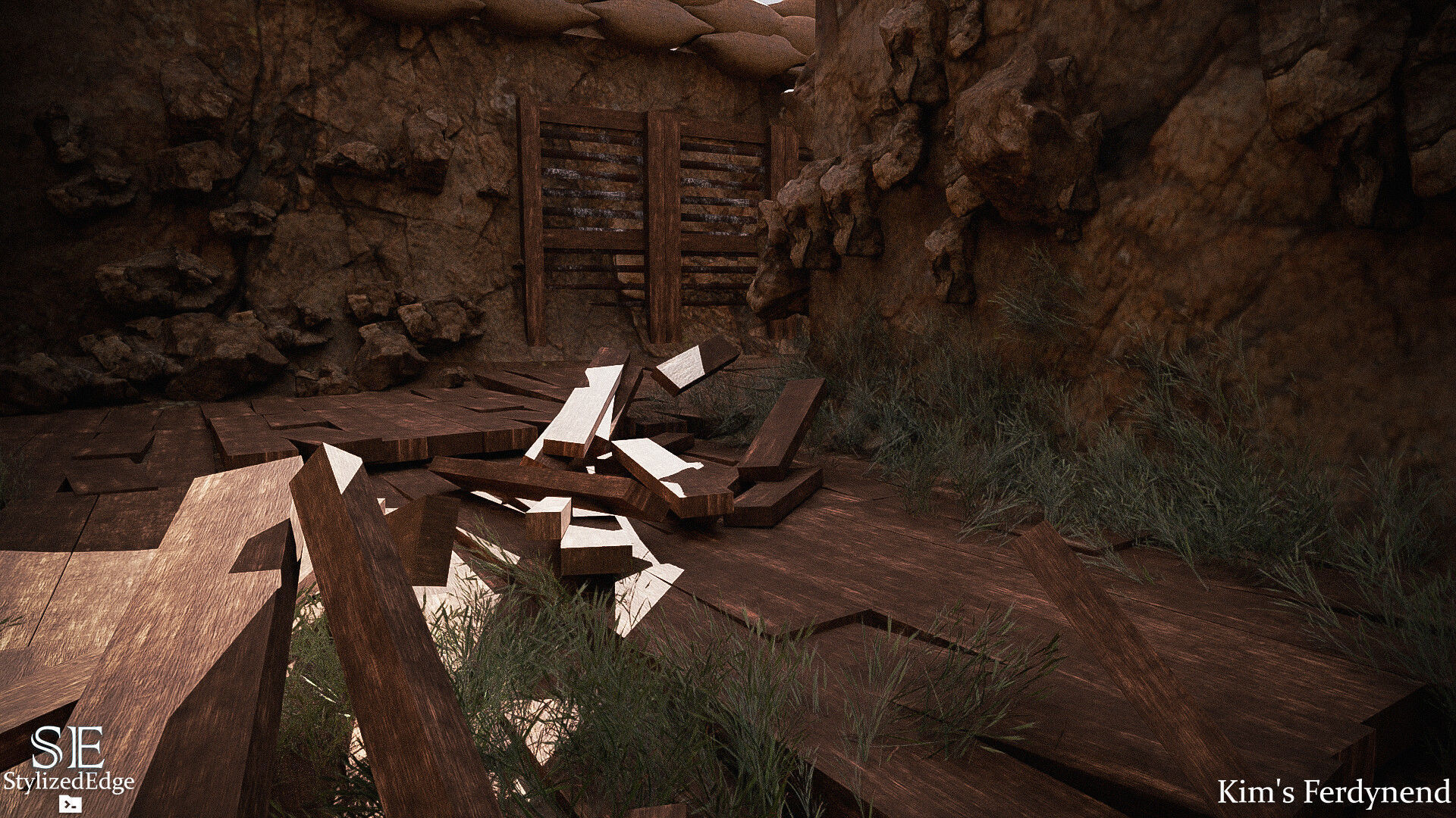 TRENCH SCENE 130 PROPS and Materials For UNREAL ENGINE 4 and 5 3D model_6