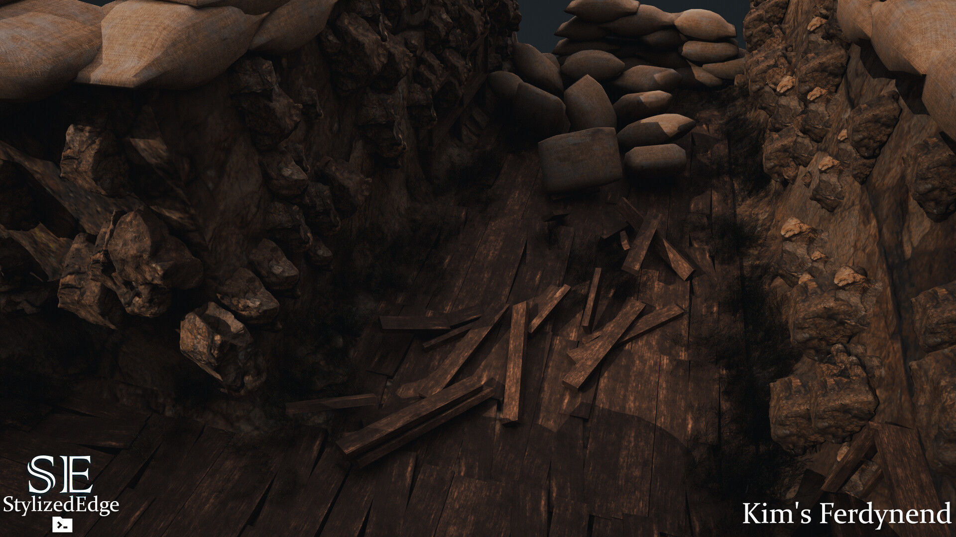 TRENCH SCENE 130 PROPS and Materials For UNREAL ENGINE 4 and 5 3D model_3