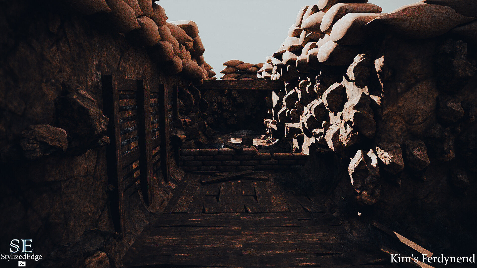 TRENCH SCENE 130 PROPS and Materials For UNREAL ENGINE 4 and 5 3D model_4