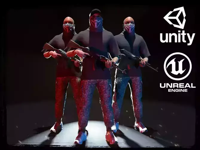 Insurgent -Urban Free low-poly 3D model