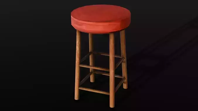 Stool Chair 3D Model 