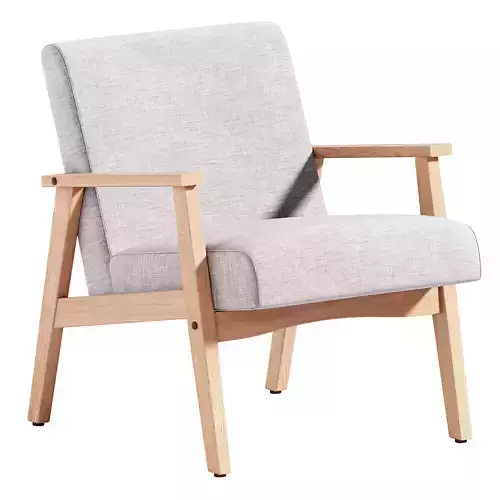 Wide Linen ArmChair