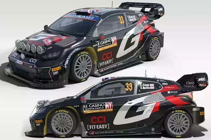 2024 Toyota Yaris WRC 3D model