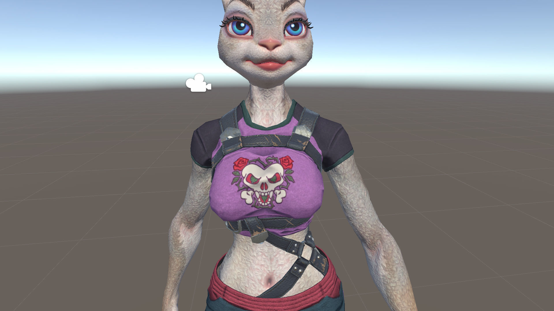 Bunny girl Low-poly 3D model_23