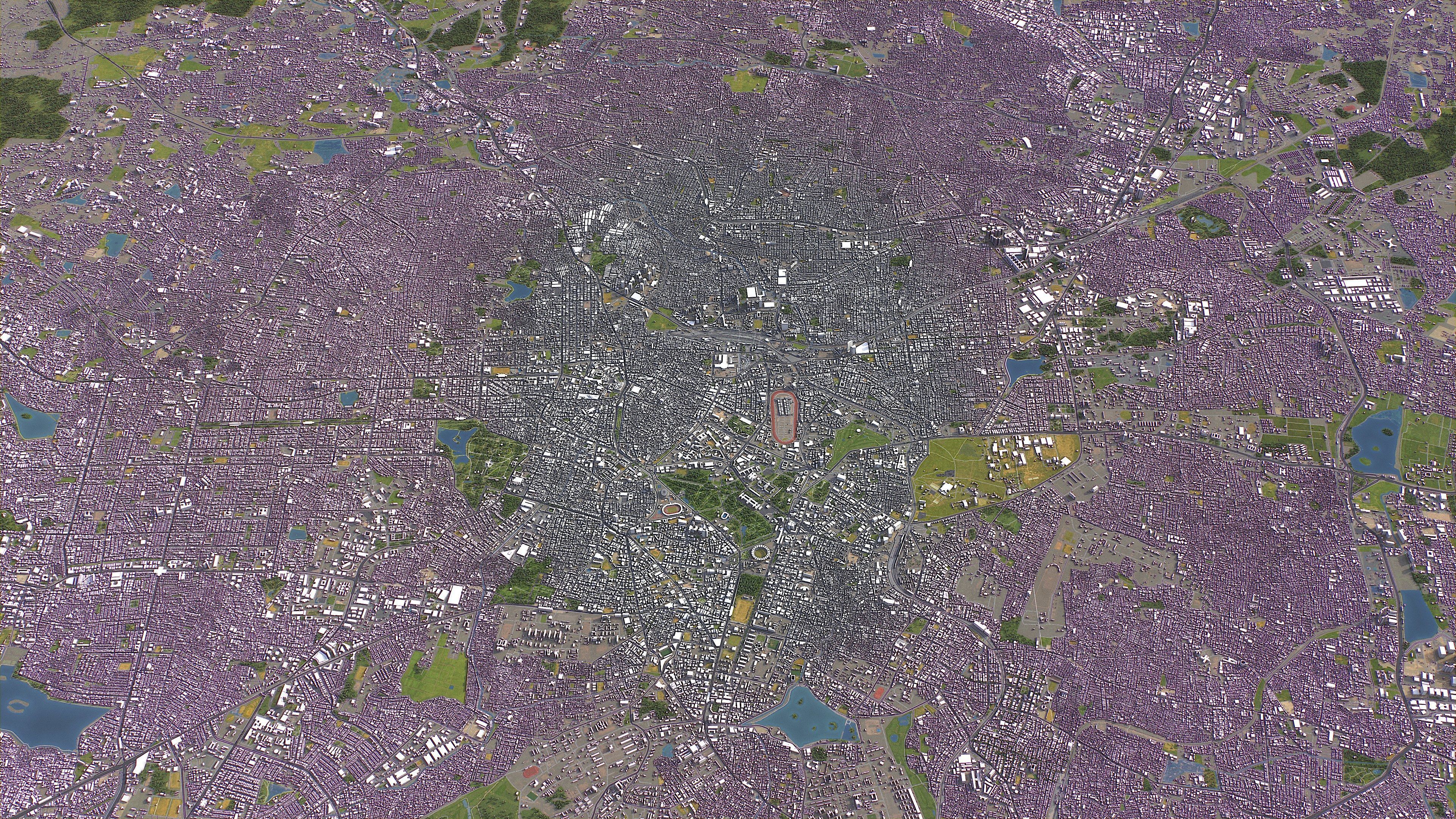 Bengaluru - Bangalore - 3D City Model Low-poly 3D model_11