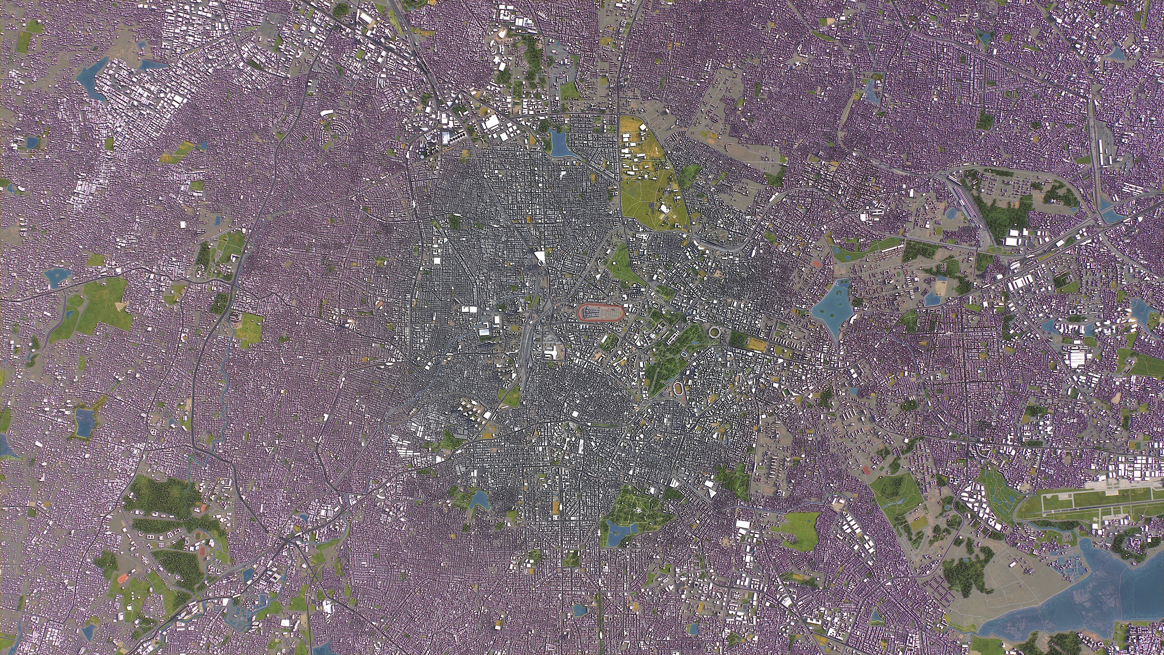 Bengaluru - Bangalore - 3D City Model Low-poly 3D model_14