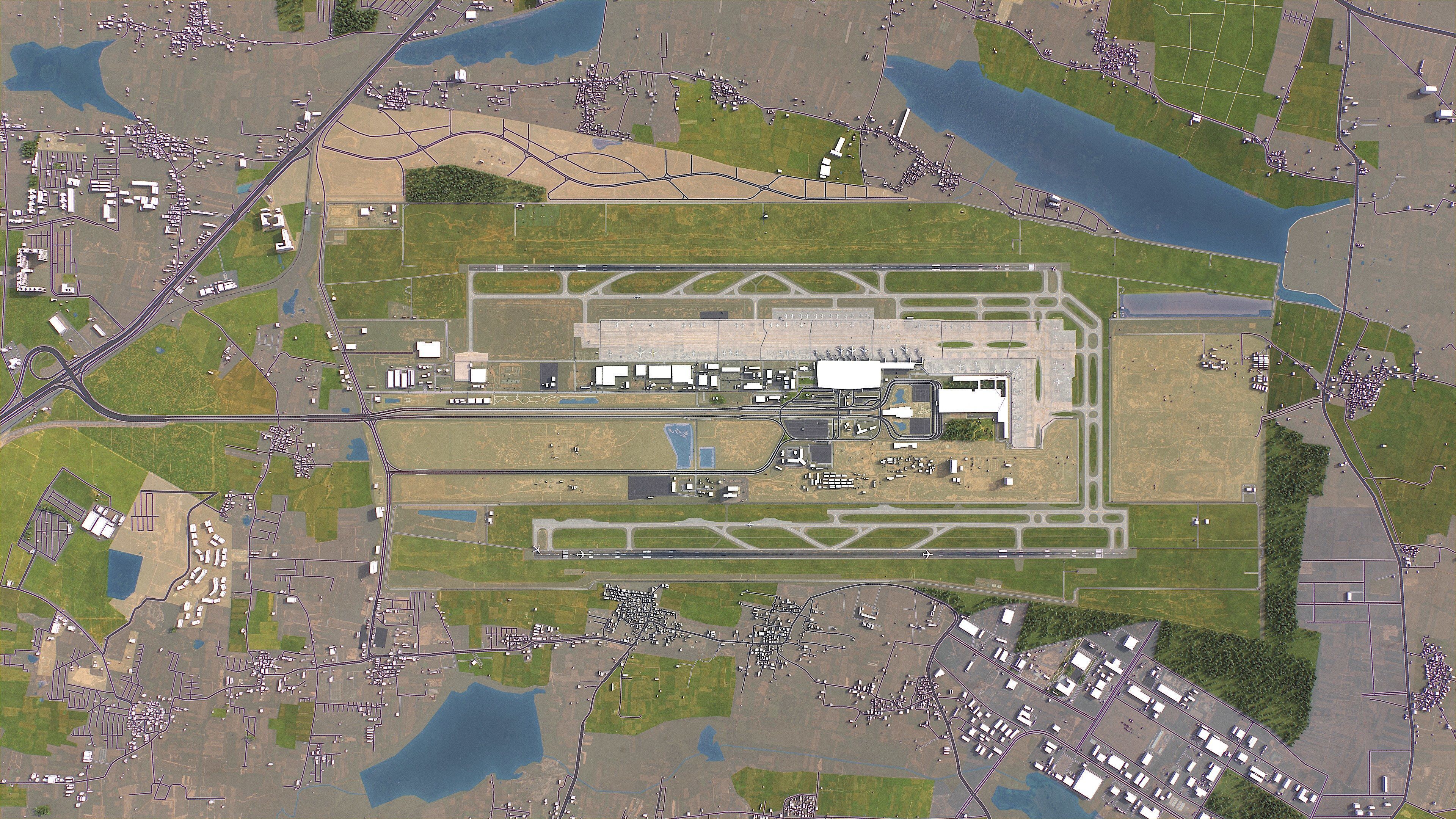 Bengaluru - Bangalore - 3D City Model Low-poly 3D model_24