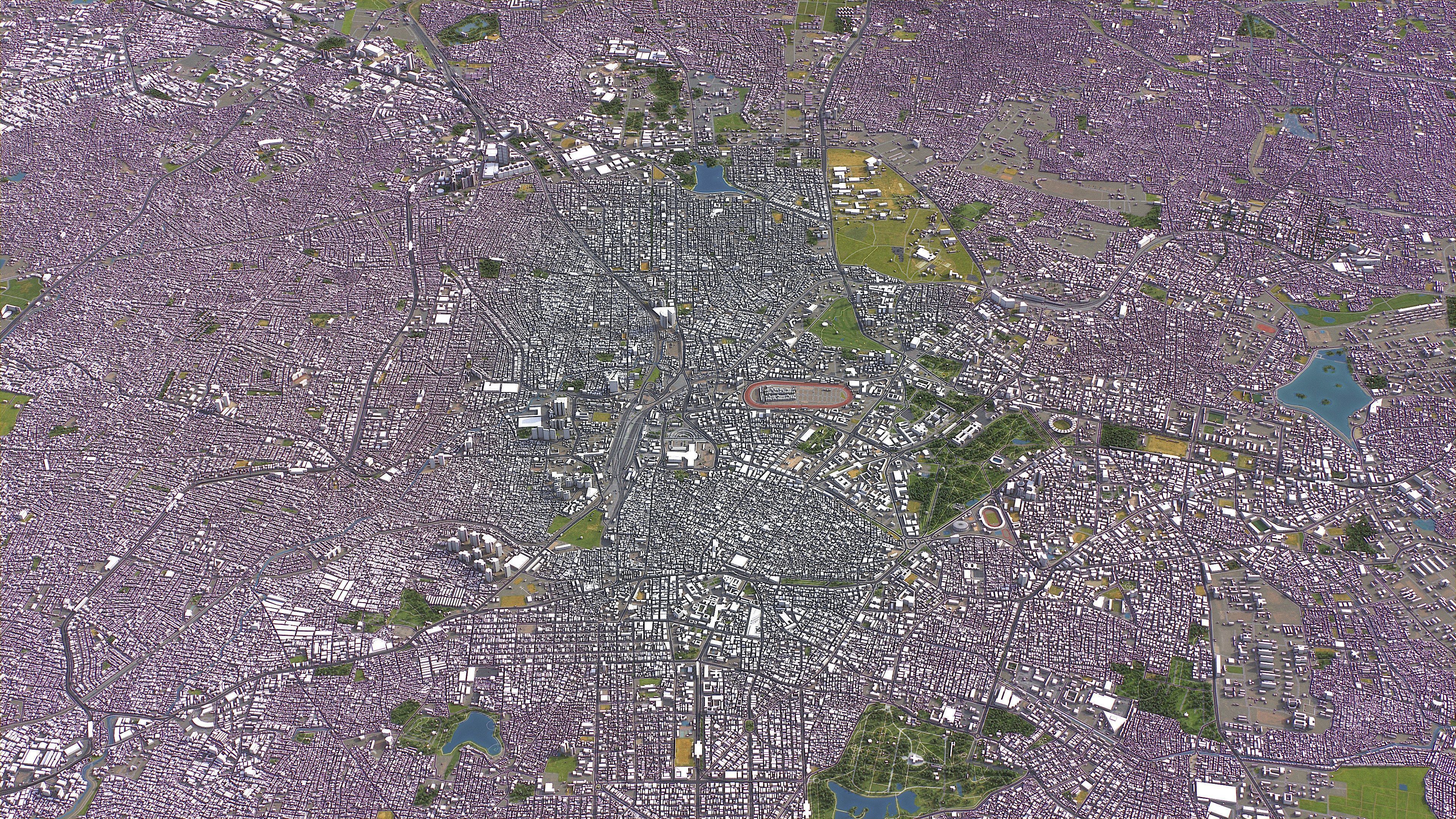 Bengaluru - Bangalore - 3D City Model Low-poly 3D model_5