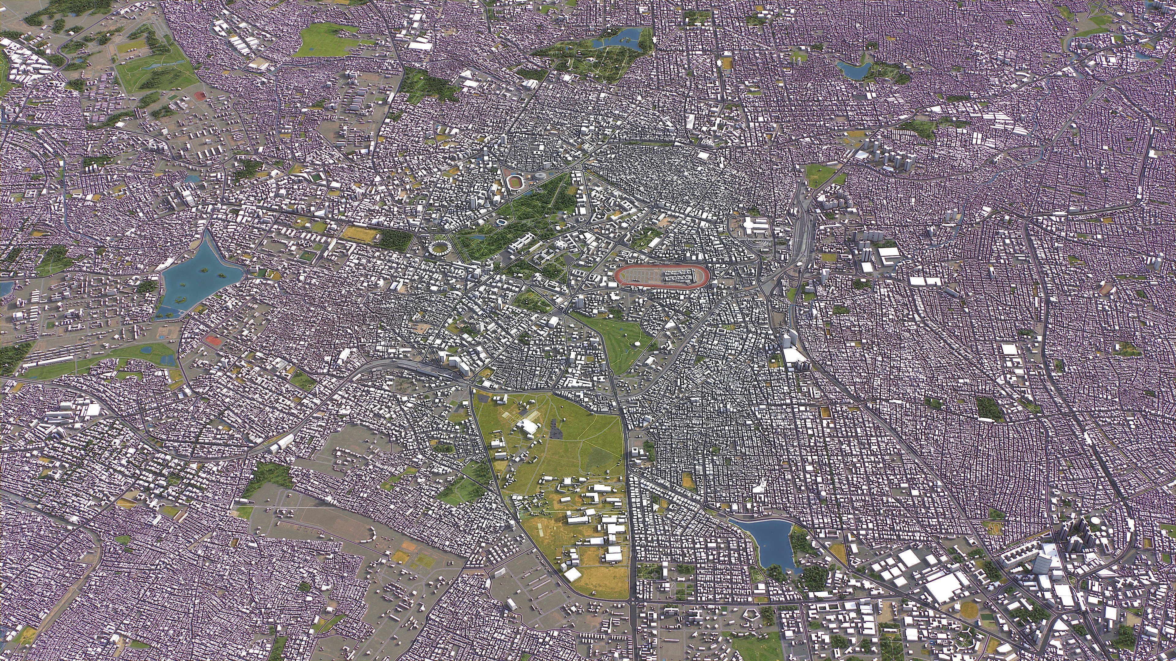 Bengaluru - Bangalore - 3D City Model Low-poly 3D model_7