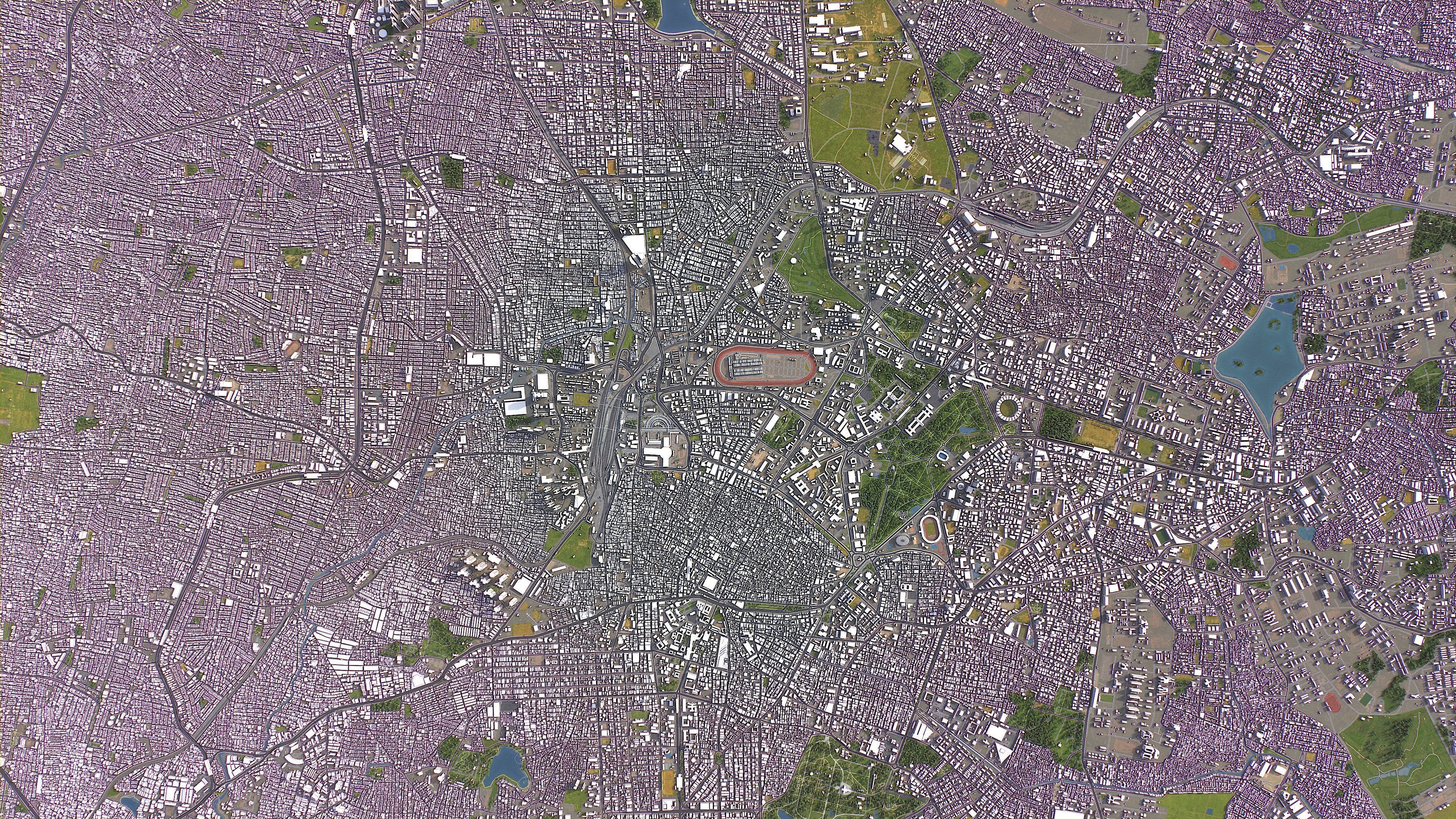 Bengaluru - Bangalore - 3D City Model Low-poly 3D model_13