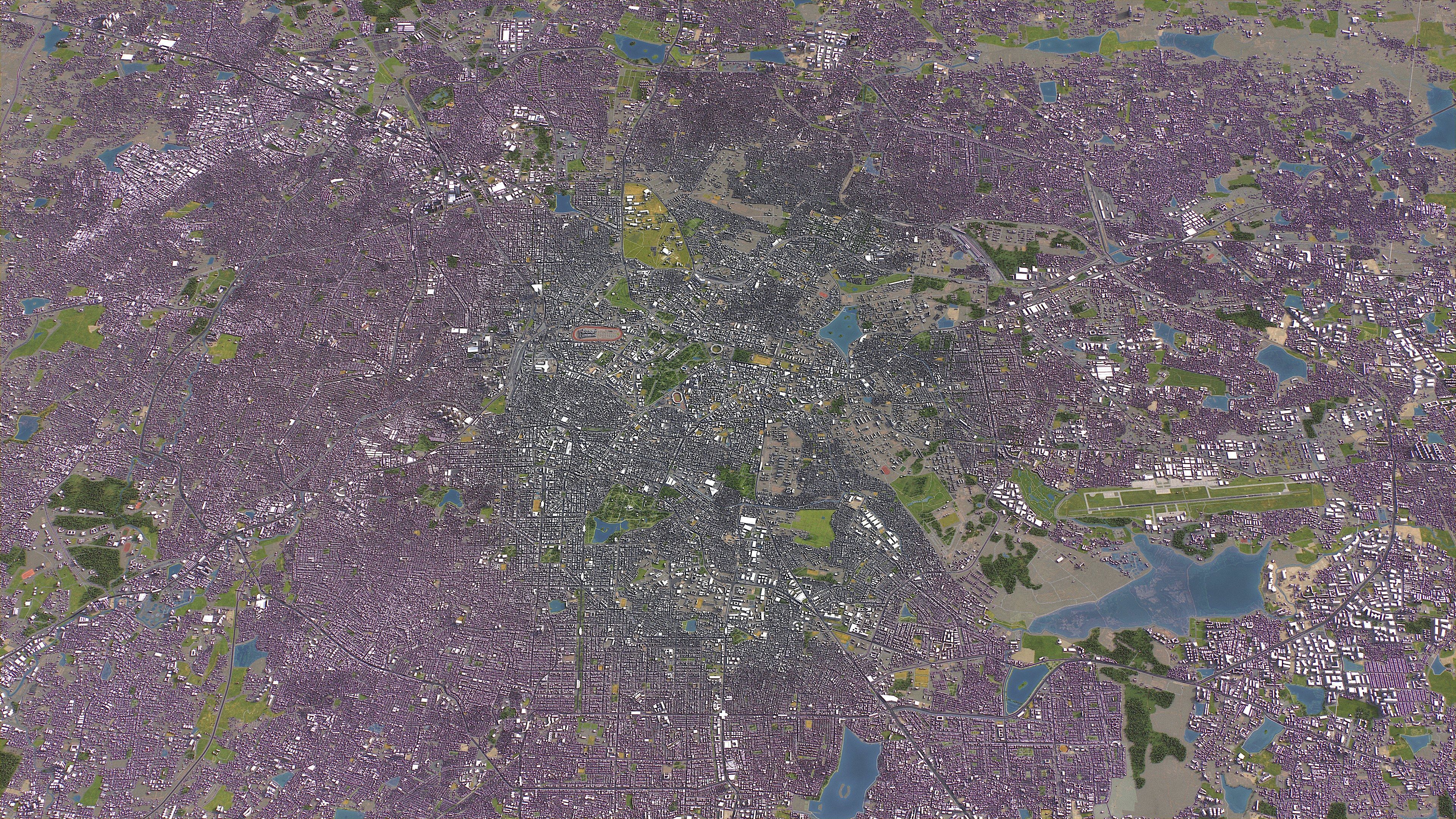 Bengaluru - Bangalore - 3D City Model Low-poly 3D model_9