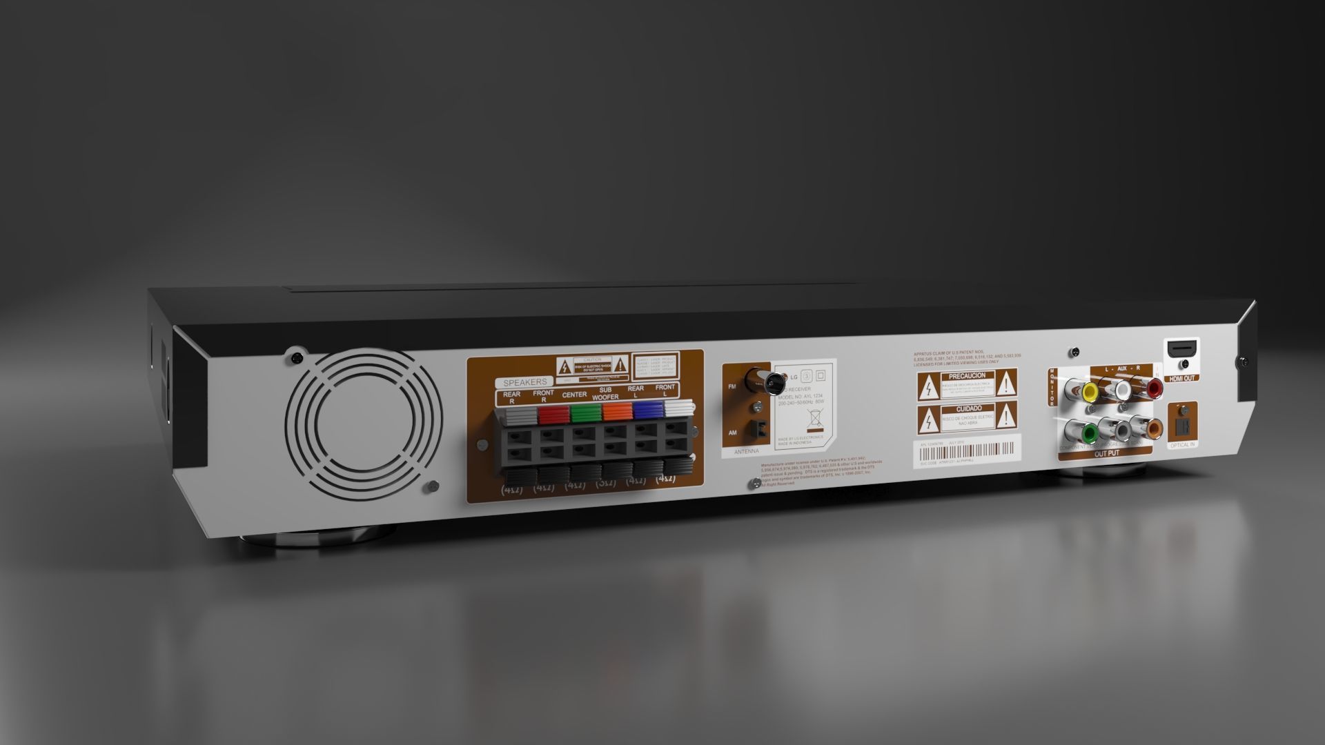 DVD Player N1 3D model_43