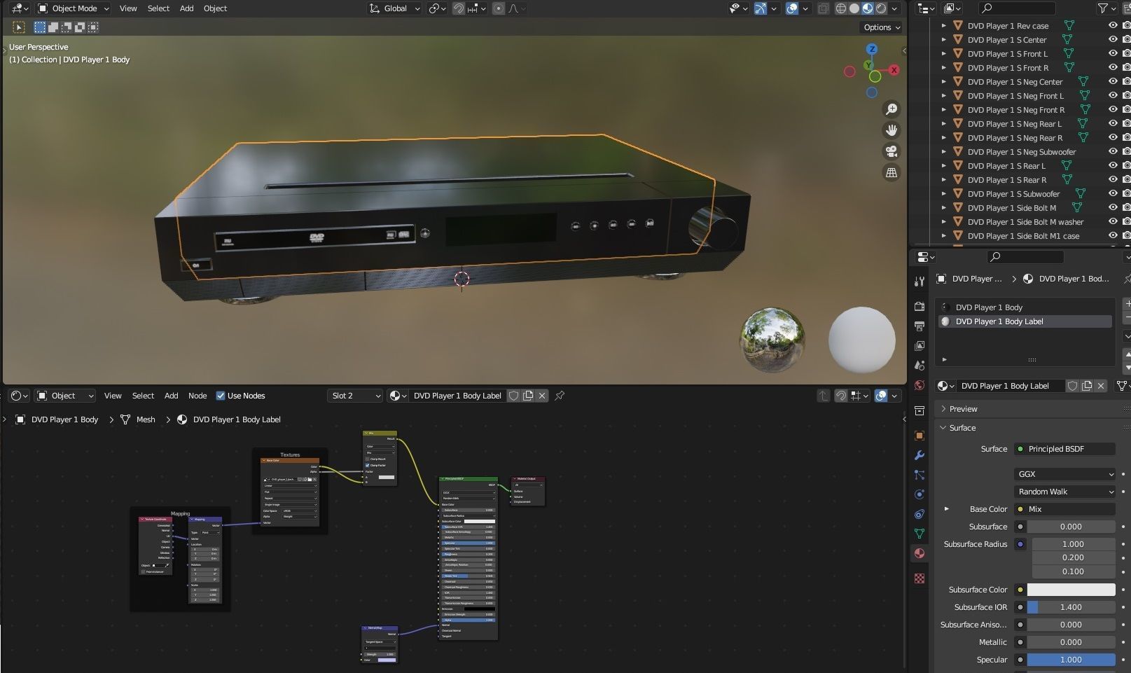 DVD Player N1 3D model_26