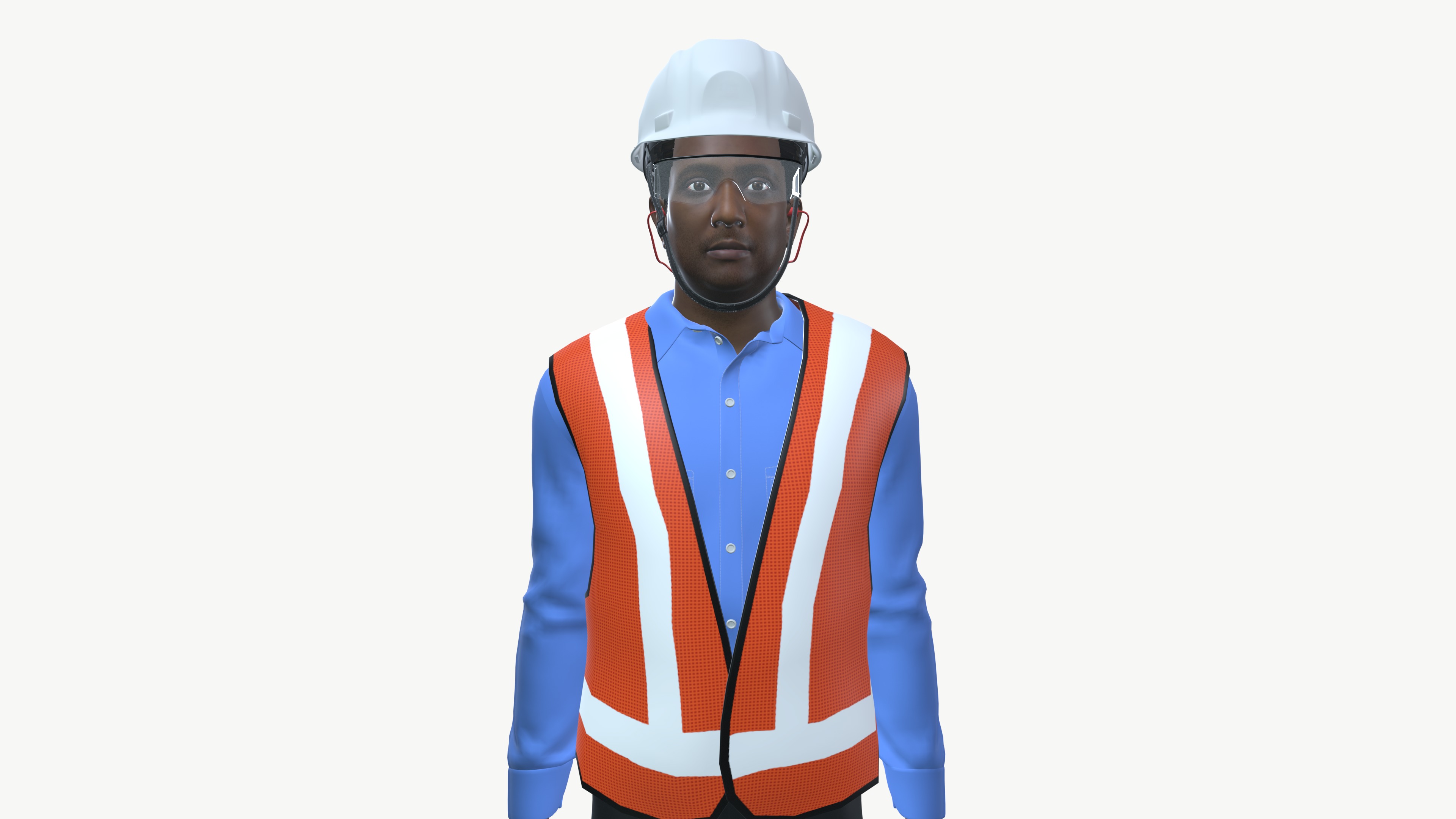 Male character With PPE 3D model_5