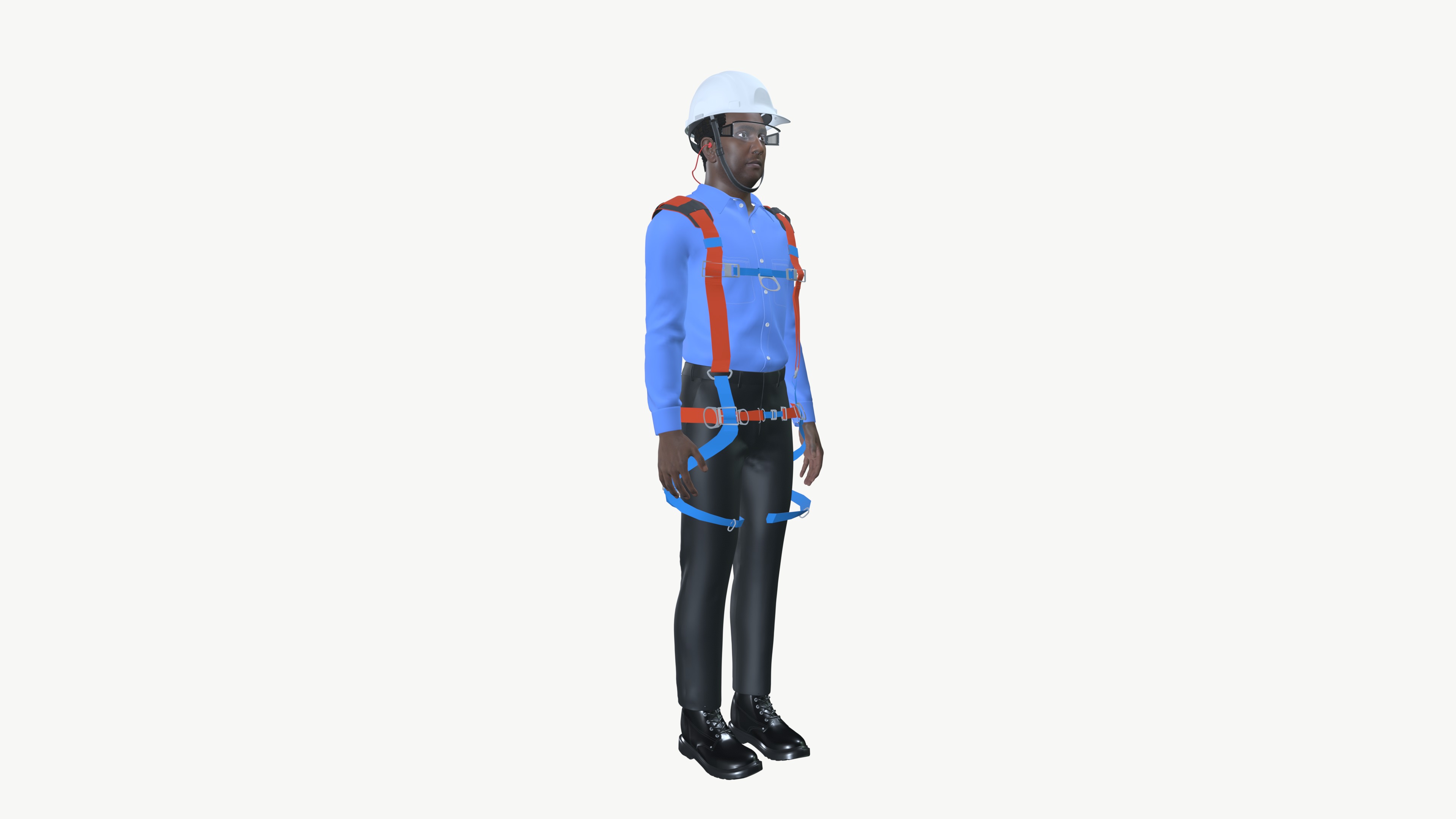 Male character With PPE 3D model_9