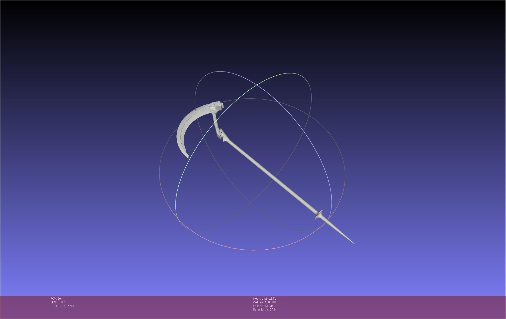 Evangelion Mark 09 Scythe 3D print model_9