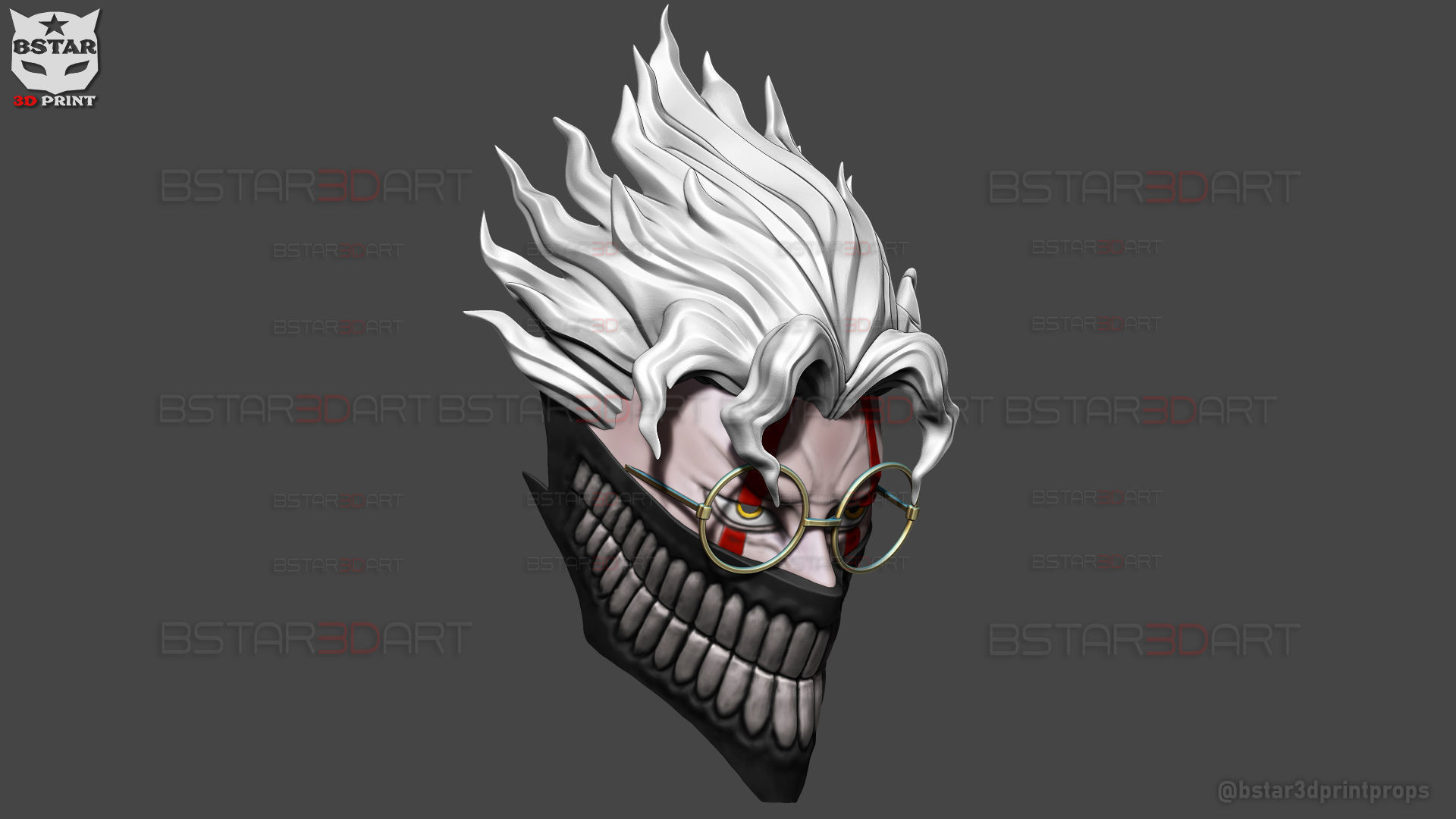 Dandadan Okarun Full Mask - High Quality - Anime Cospla 3D print model_34