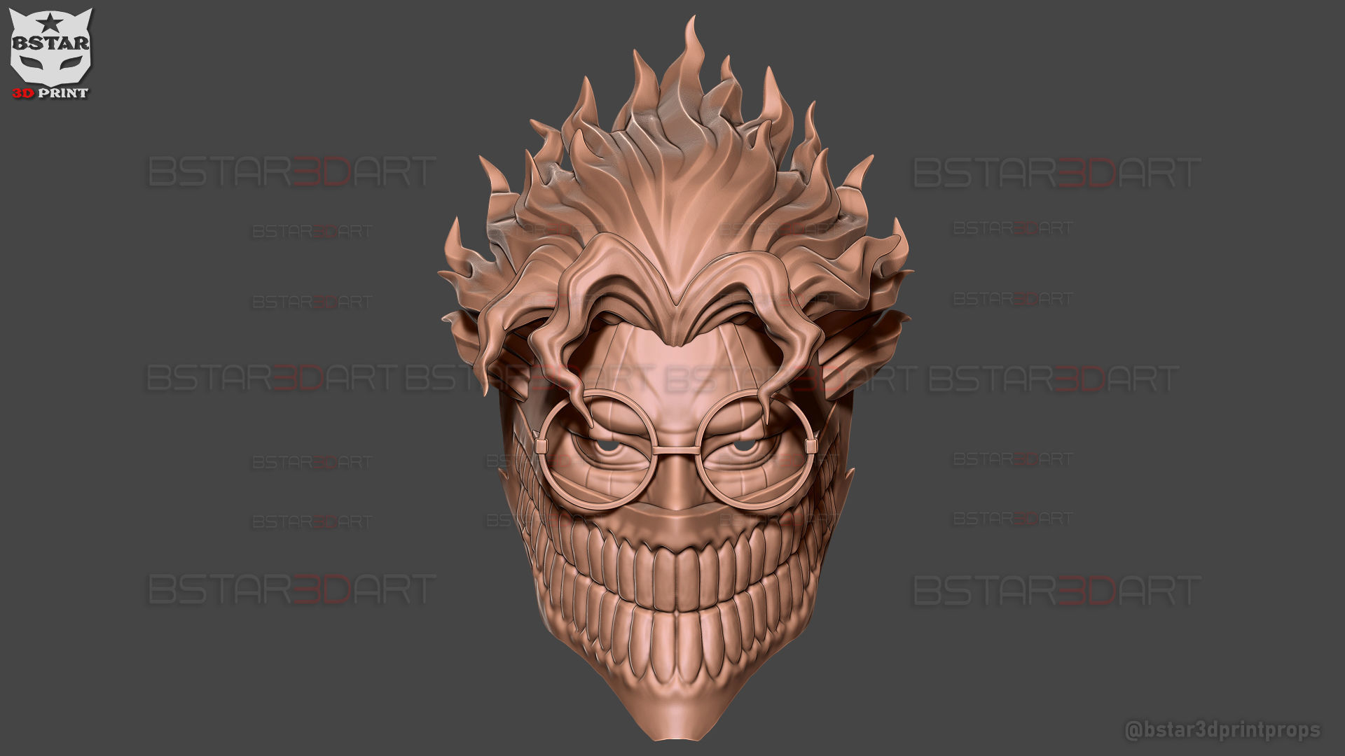 Dandadan Okarun Full Mask - High Quality - Anime Cospla 3D print model_36