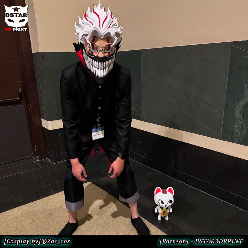 Dandadan Okarun Full Mask - High Quality - Anime Cospla 3D print model_2