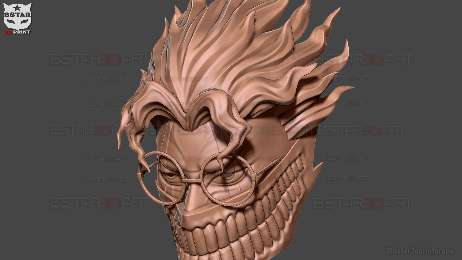 Dandadan Okarun Full Mask - High Quality - Anime Cospla 3D print model_44