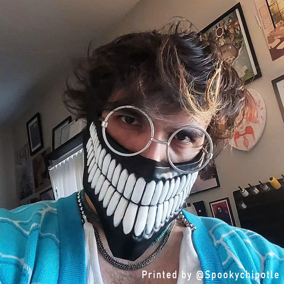 Dandadan Okarun Full Mask - High Quality - Anime Cospla 3D print model_4