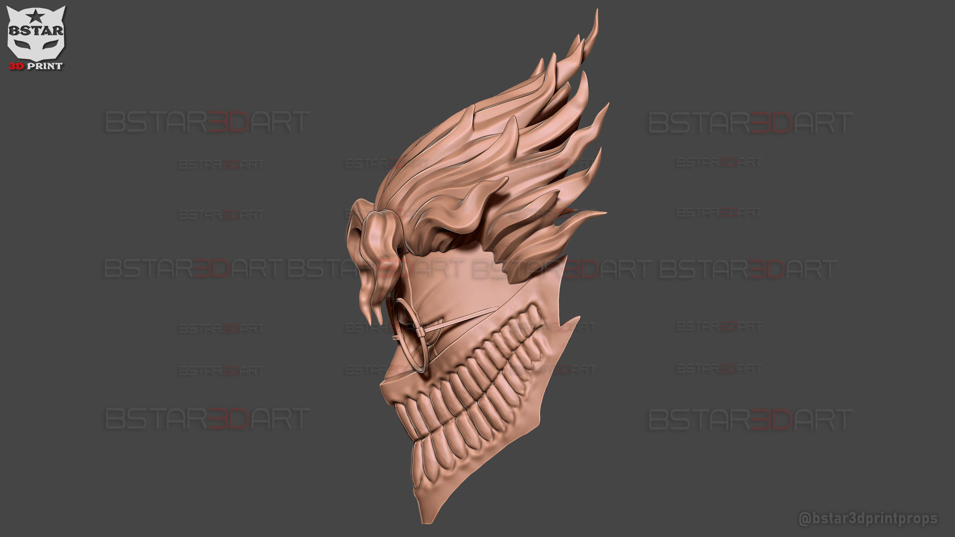 Dandadan Okarun Full Mask - High Quality - Anime Cospla 3D print model_39