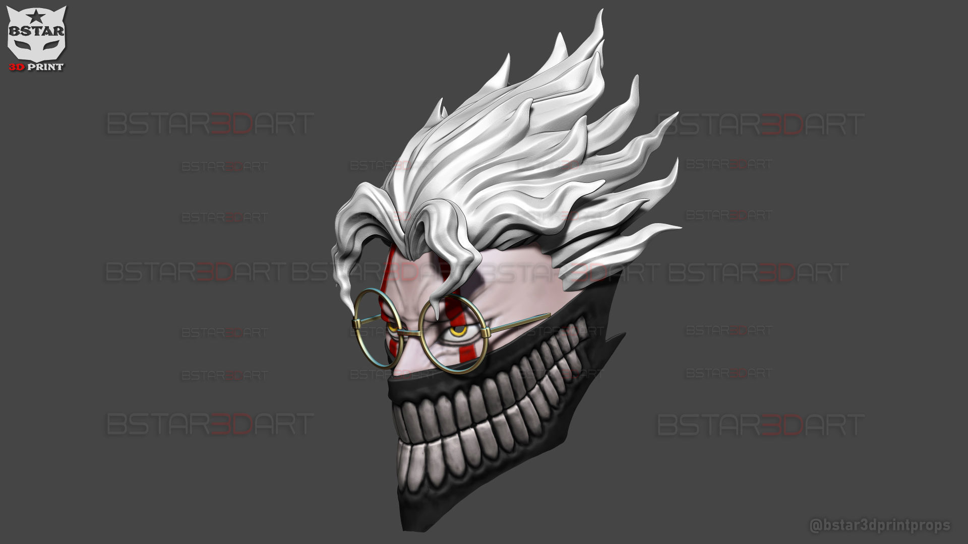 Dandadan Okarun Full Mask - High Quality - Anime Cospla 3D print model_29