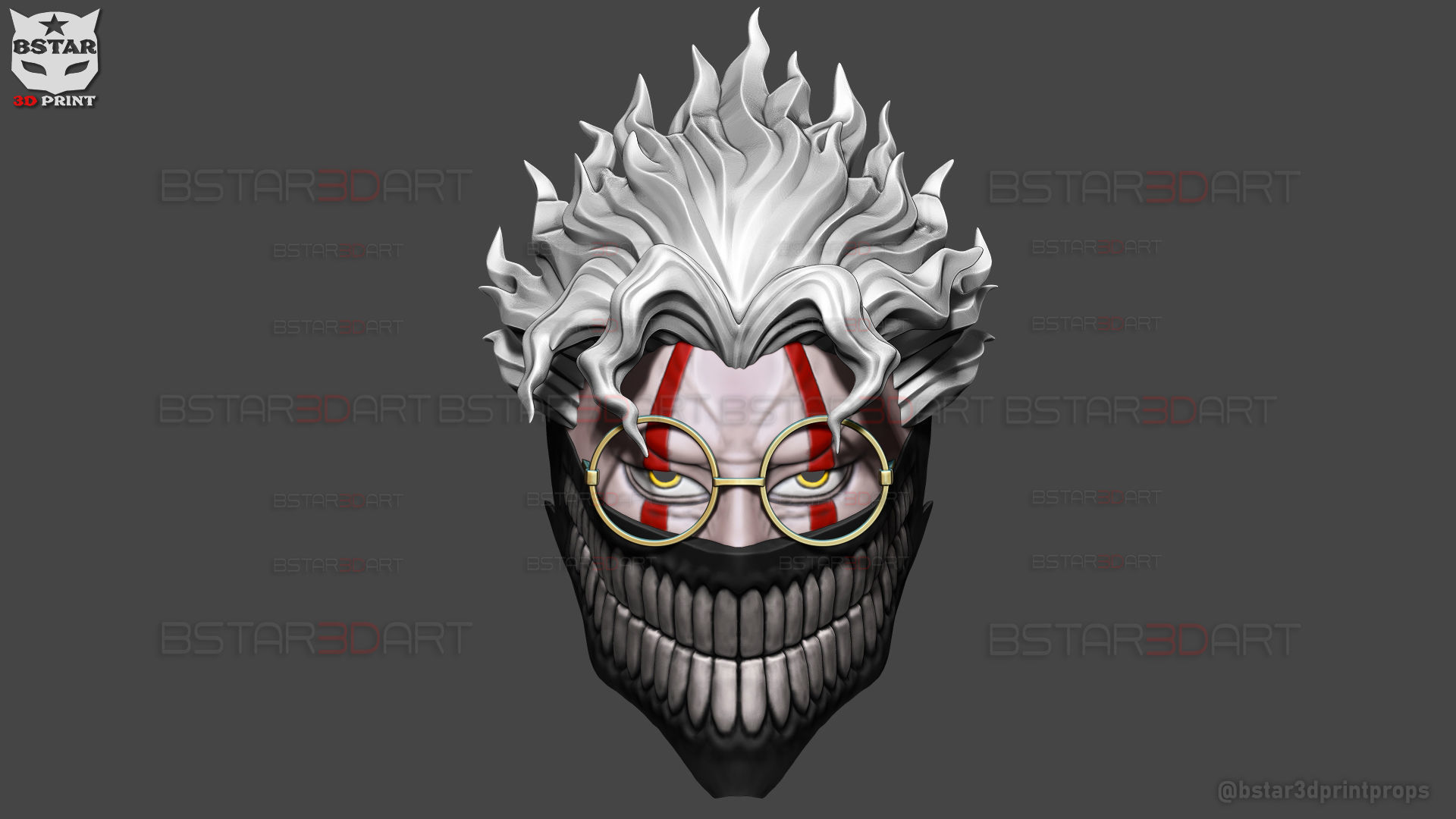 Dandadan Okarun Full Mask - High Quality - Anime Cospla 3D print model_28