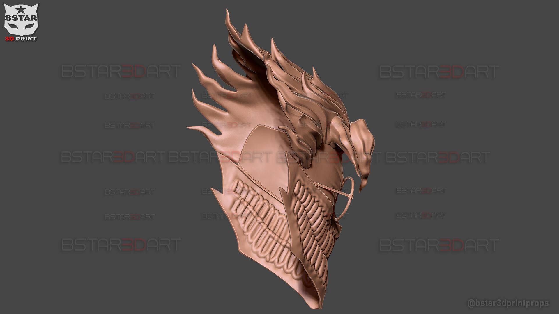 Dandadan Okarun Full Mask - High Quality - Anime Cospla 3D print model_42