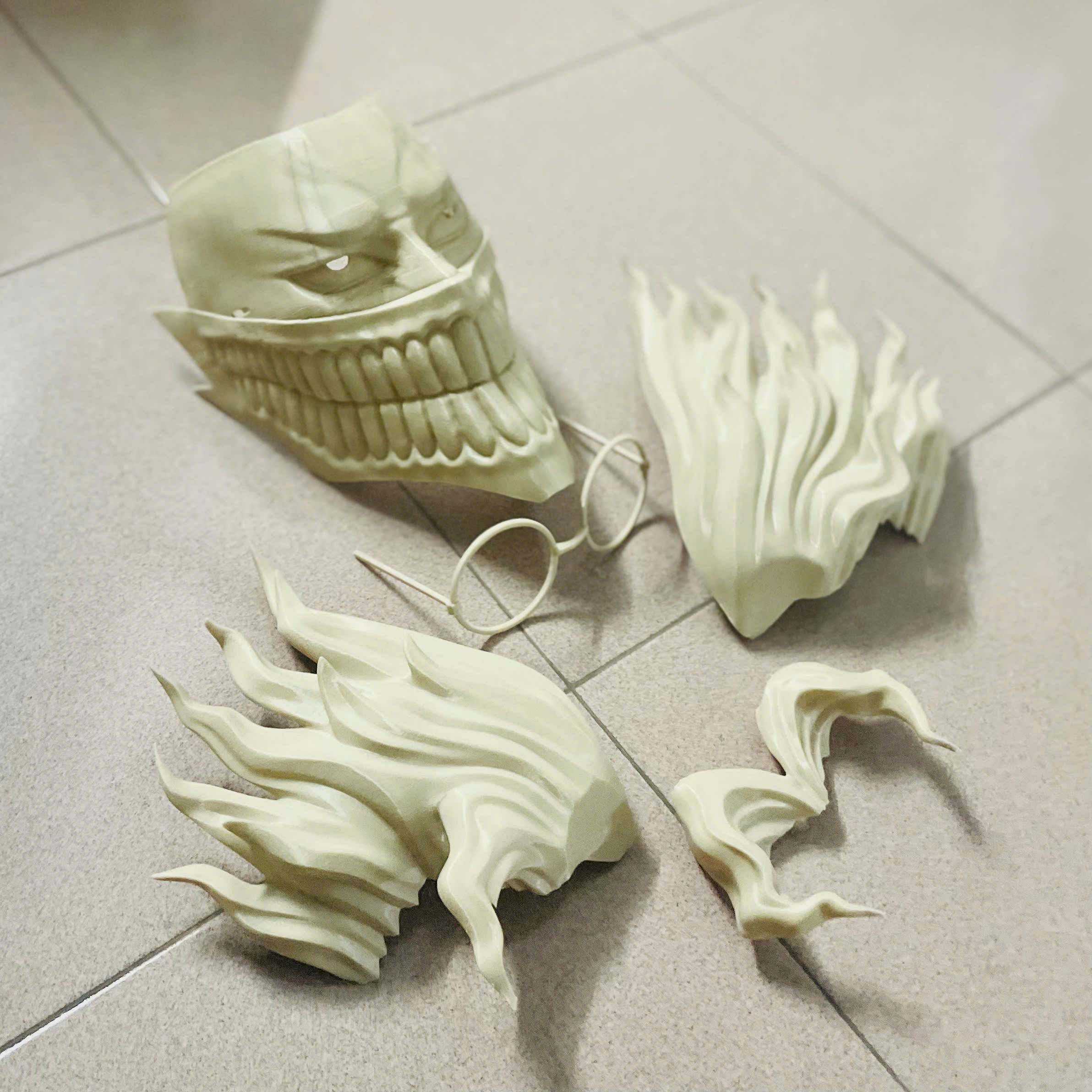 Dandadan Okarun Full Mask - High Quality - Anime Cospla 3D print model_17