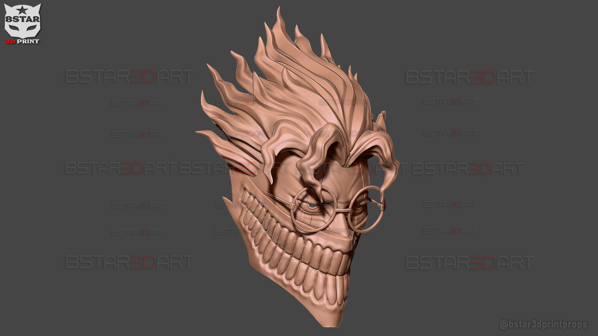Dandadan Okarun Full Mask - High Quality - Anime Cospla 3D print model_43