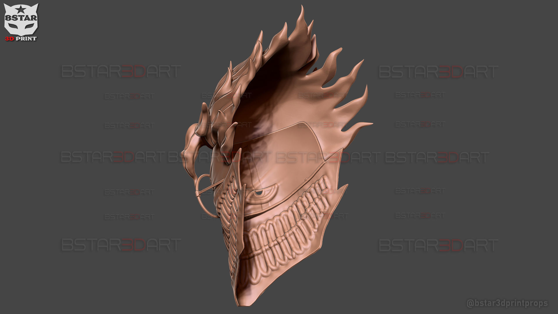 Dandadan Okarun Full Mask - High Quality - Anime Cospla 3D print model_40