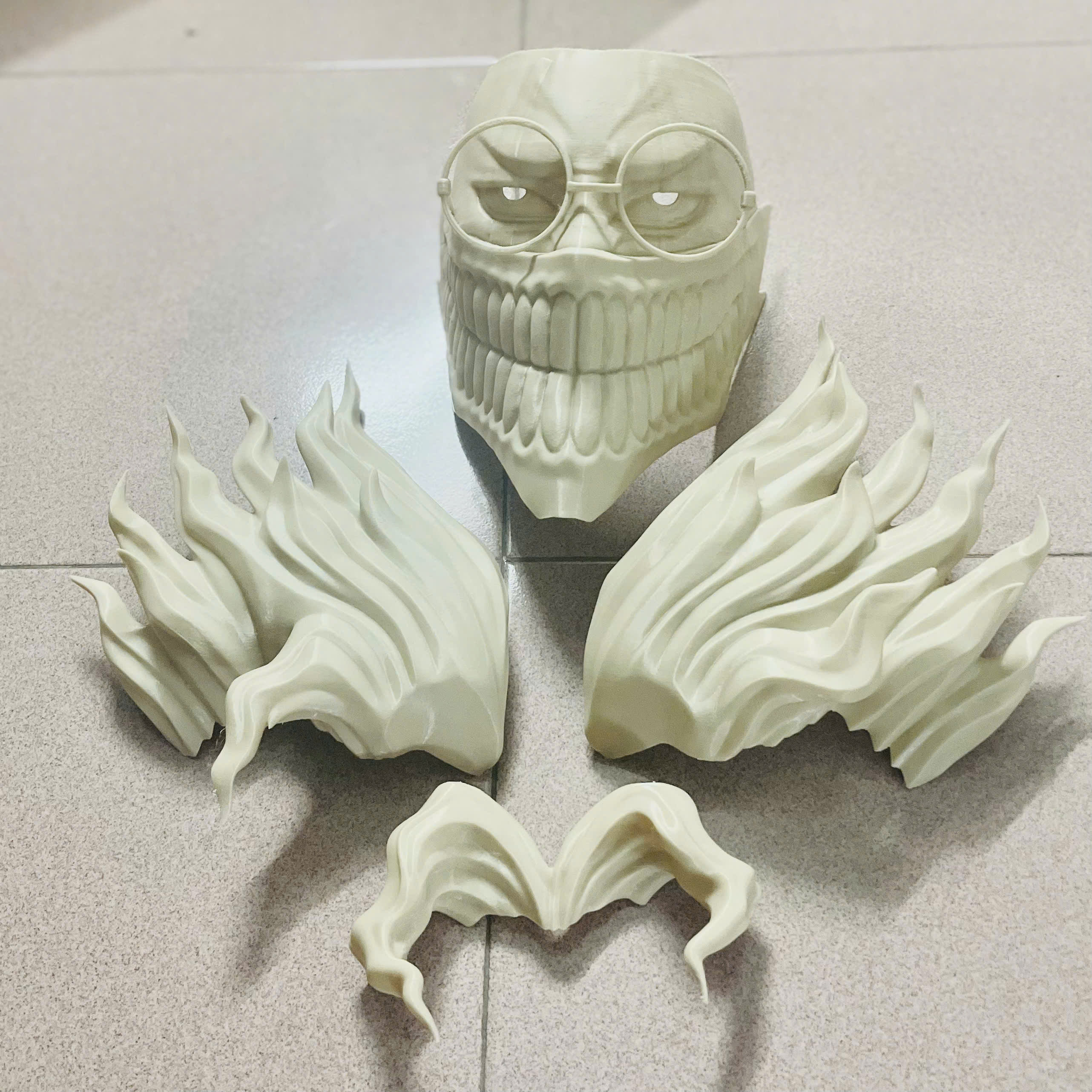 Dandadan Okarun Full Mask - High Quality - Anime Cospla 3D print model_18