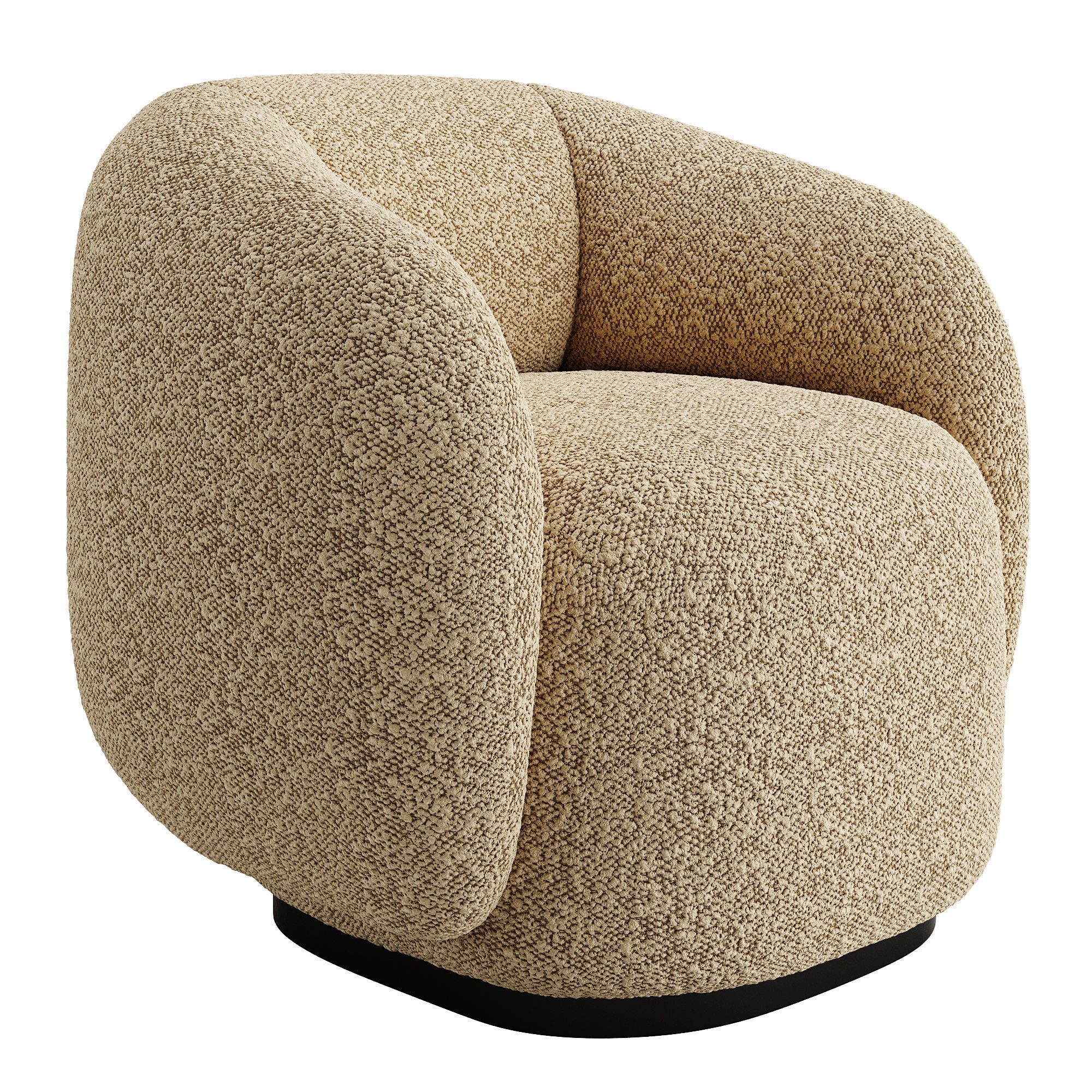 Armchair Brioche by twils 3D model_3