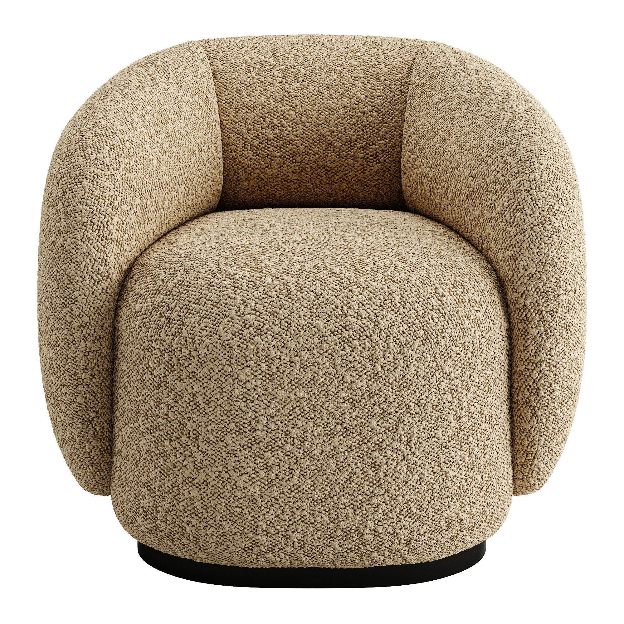 Armchair Brioche by twils 3D model_1